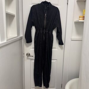 Topshop Distressed Denim Romper